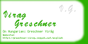 virag greschner business card